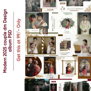 Modern 2025 couple dm Design album PSD